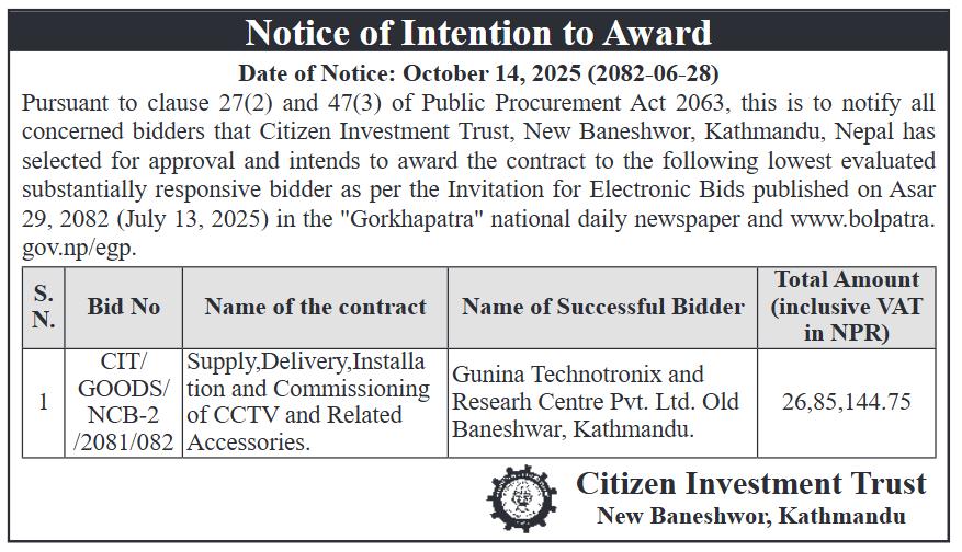 notices